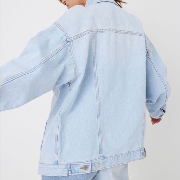 GARAGE oversized light wash denim jacket (Vienna blue) - Picture 5 of 5